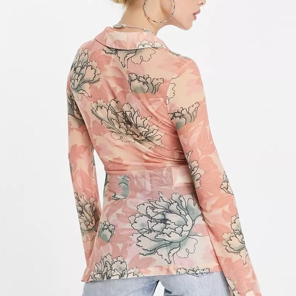 🆕Free People Semi-Sheer Blouse - Picture 9 of 14